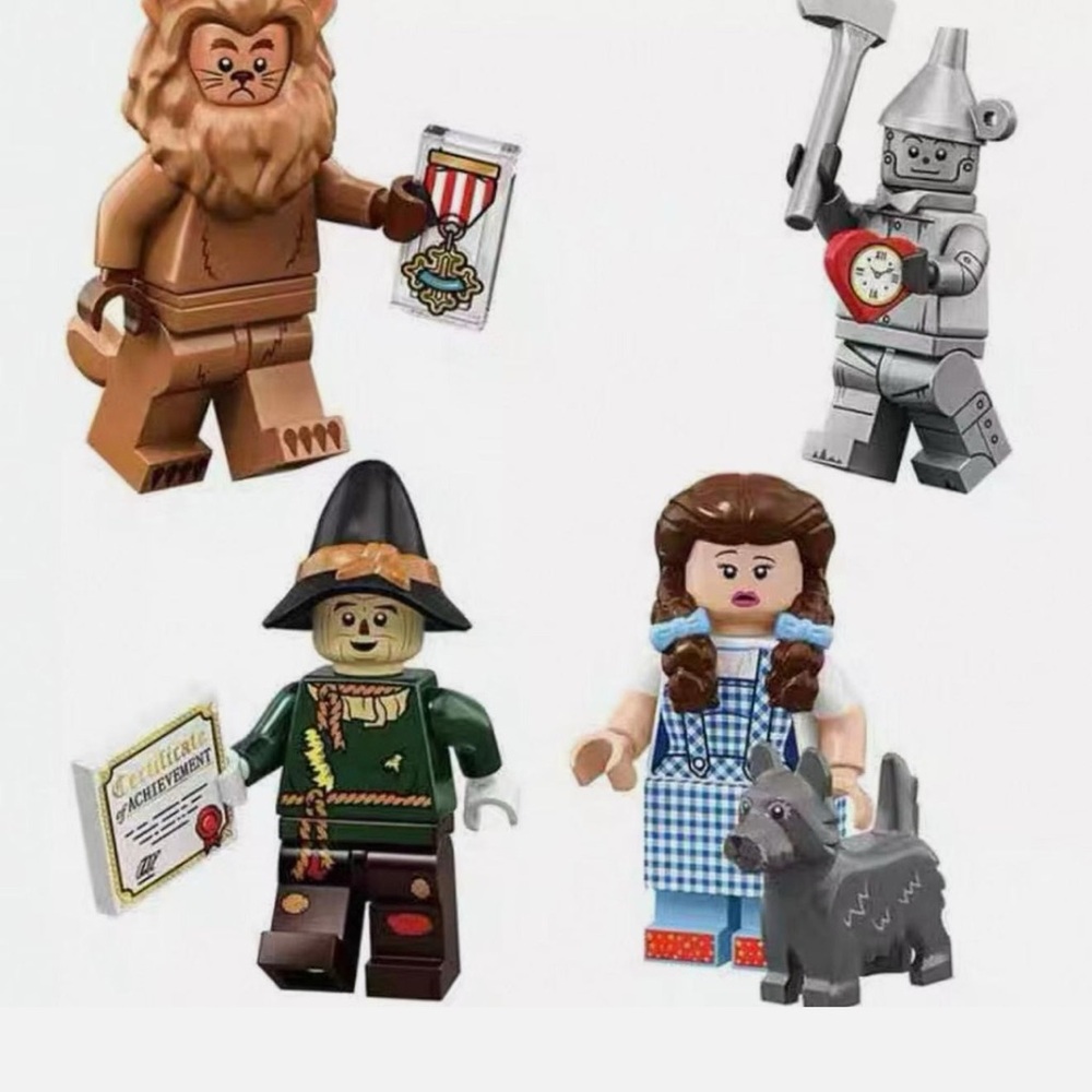 LEGO 71023 Wizard of Oz Minifigures Set - Dorothy, Tin Man, Lion, Scarecrow.